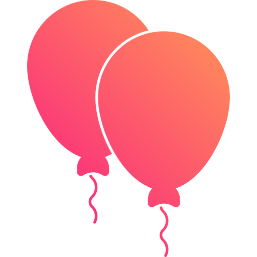 des ballons Generic Flat Gradient Icône