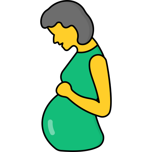 embarazada Generic Outline Color icono