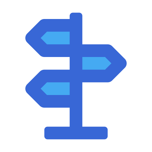 サインポスト Generic Blue icon