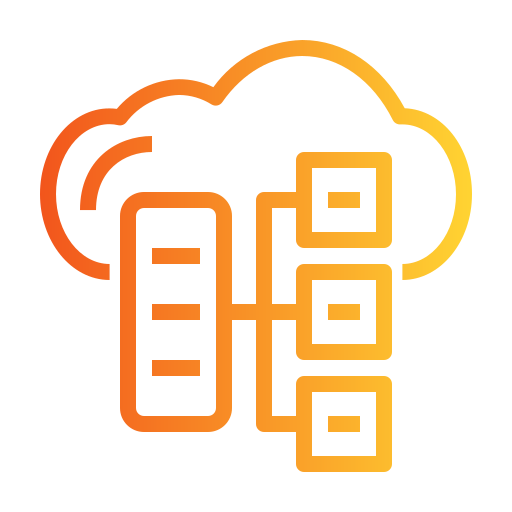 Cloud database Generic Gradient icon