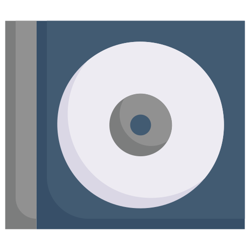 compact disk Generic Flat icona