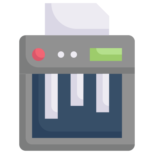 trituradora de papel Generic Flat icono