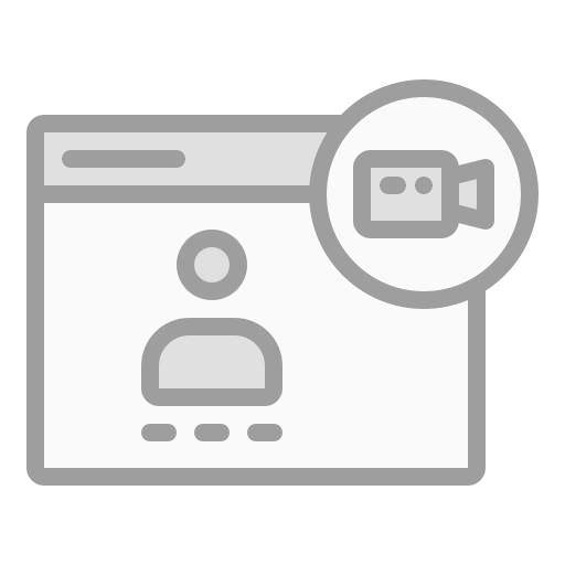 Online conference Generic Grey icon