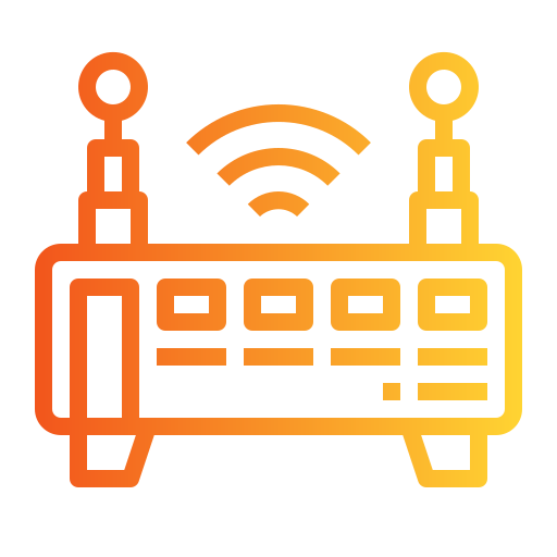 router inalámbrico Generic Gradient icono