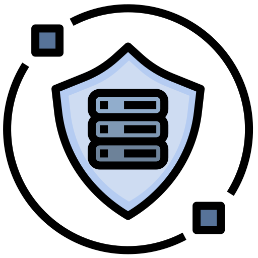 seguridad de datos Noomtah Lineal color icono