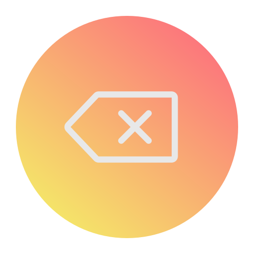 バックスペース Generic Flat Gradient icon