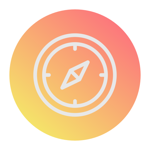 Compass Generic Flat Gradient icon