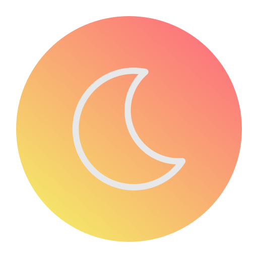 Night mode Generic Flat Gradient icon