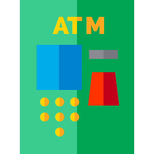 bankomat Basic Straight Flat ikona
