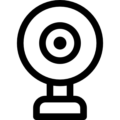 Webcam Basic Rounded Lineal icon