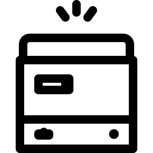 fotocopiadora Basic Rounded Lineal icono