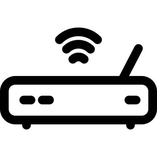 modem Basic Rounded Lineal Icône