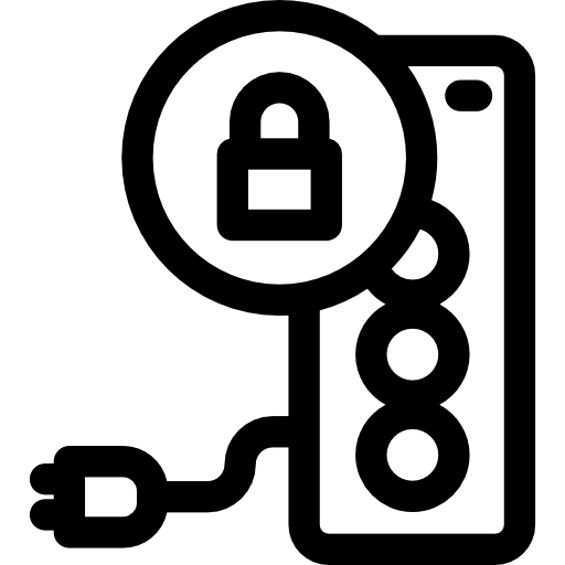 plug Basic Rounded Lineal icoon