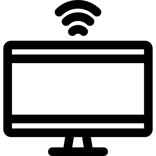 televisione Basic Rounded Lineal icona