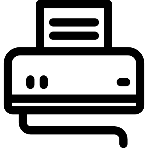 Printer Basic Rounded Lineal icon
