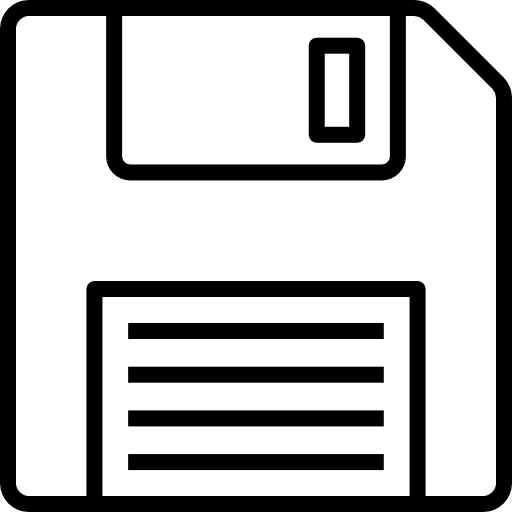 Floppy disk Dinosoft Lineal icon