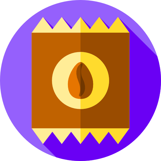 커피 백 Flat Circular Flat icon