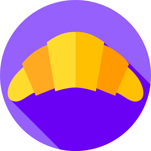 クロワッサン Flat Circular Flat icon