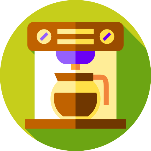 커피 메이커 Flat Circular Flat icon