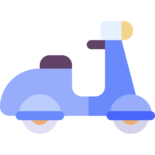 scooter Basic Rounded Flat icoon