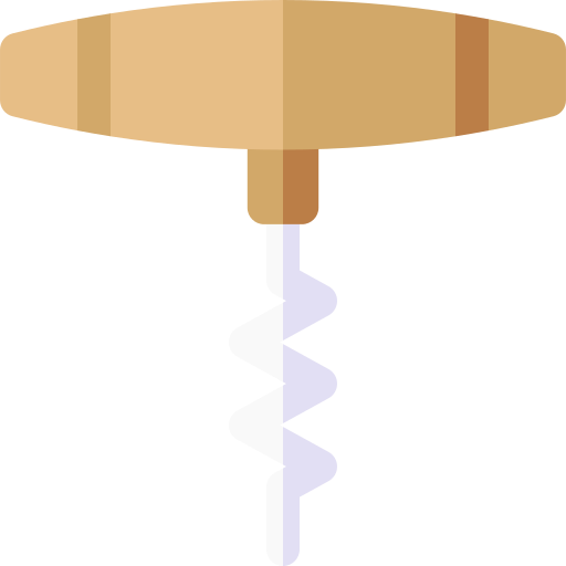 sacacorchos Basic Rounded Flat icono