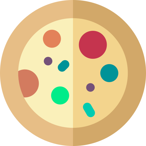 Pizza Basic Rounded Flat icon