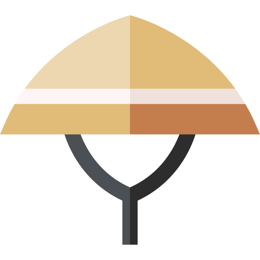 chinesischer hut Basic Straight Flat icon