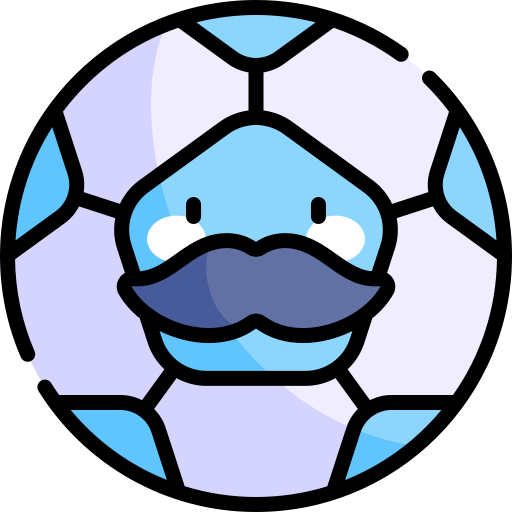 fußball Kawaii Lineal color icon