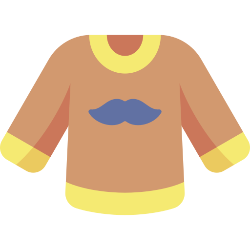 sweter Kawaii Flat ikona
