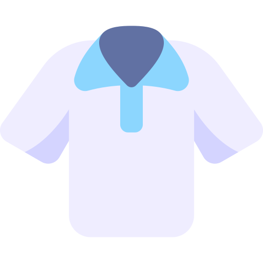 camisa polo Kawaii Flat icono