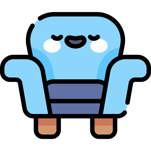 Armchair Kawaii Lineal color icon