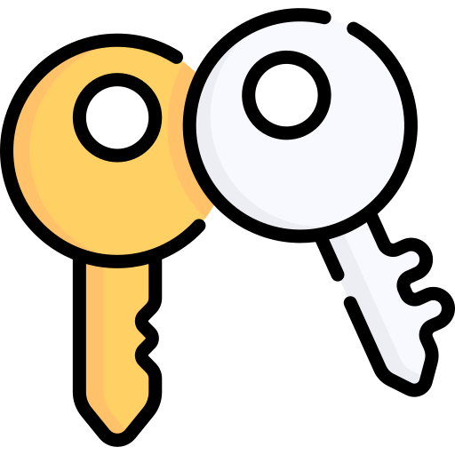 House key Special Lineal color icon