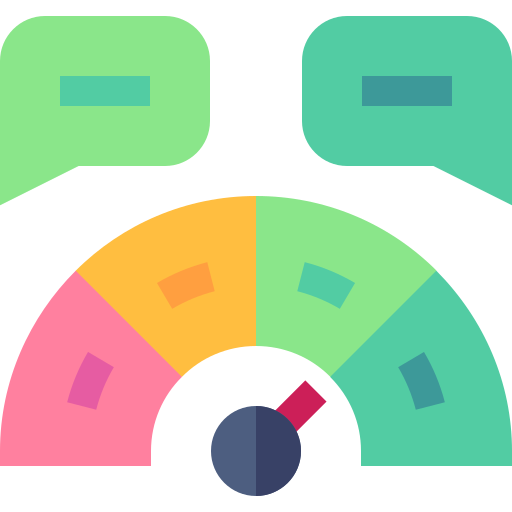 Evaluation Basic Straight Flat icon