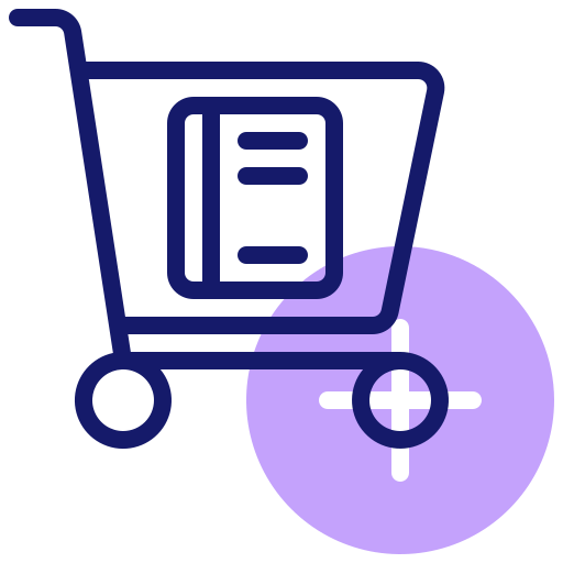 Shopping cart Inipagistudio Lineal Color icon