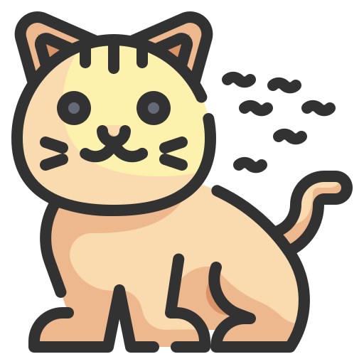 gato Wanicon Lineal Color icono
