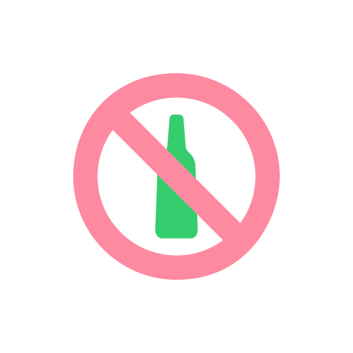No alcohol Good Ware Flat icon