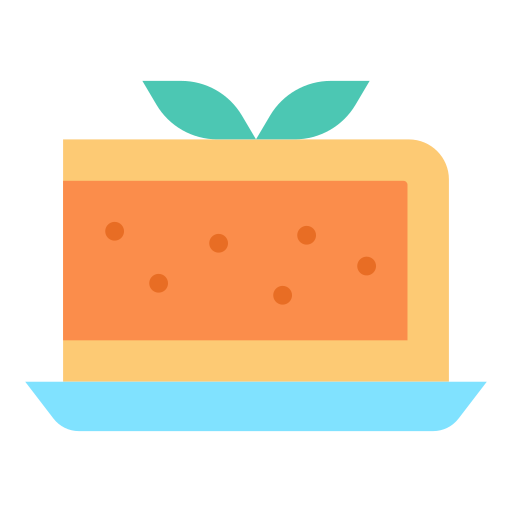 torta di carote Good Ware Flat icona