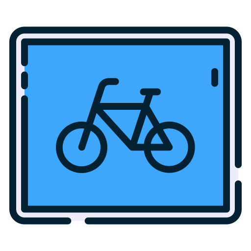 fahrradweg Good Ware Lineal Color icon