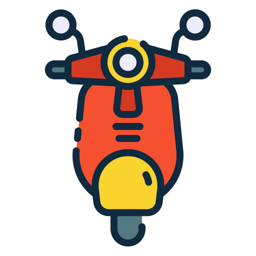 オートバイ Good Ware Lineal Color icon