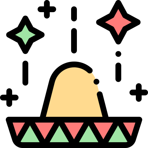 cinco de mayo Detailed Rounded Lineal color icon