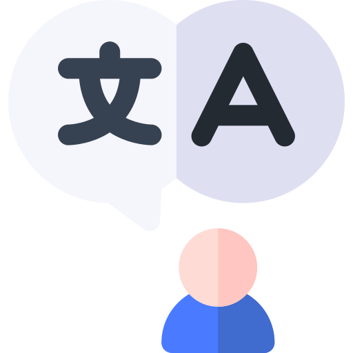 Bilingual Basic Rounded Flat icon