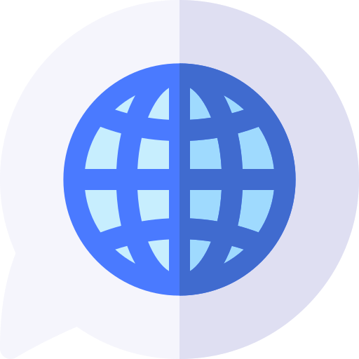 언어 Basic Rounded Flat icon