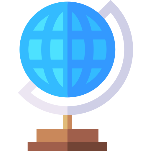 globus erde Basic Straight Flat icon