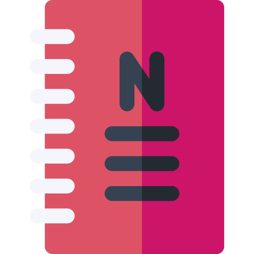 Notebook Basic Rounded Flat icon