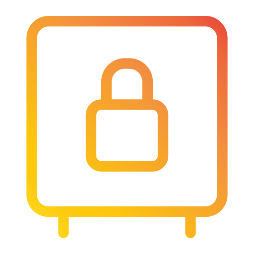 cassetta di sicurezza Generic Gradient icona