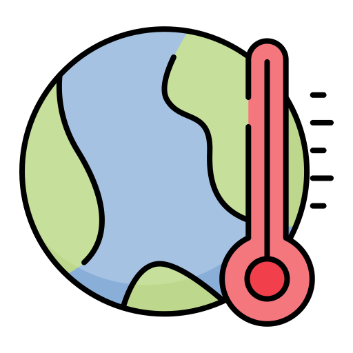 calentamiento global Generic Outline Color icono