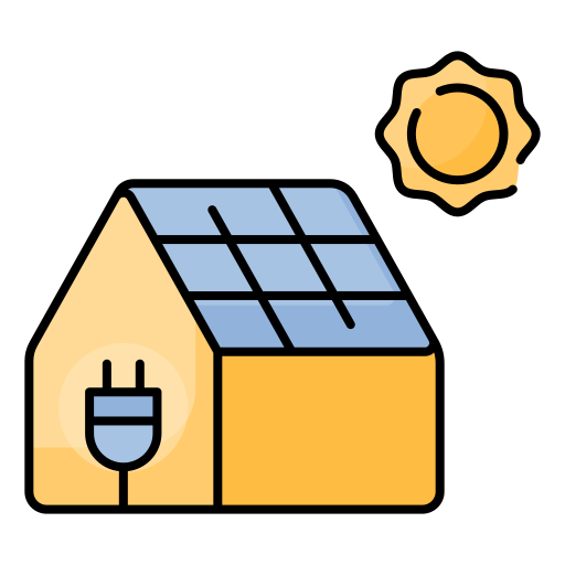 maison solaire Generic Outline Color Icône