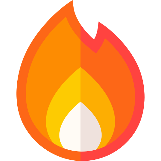 Flame Basic Straight Flat icon