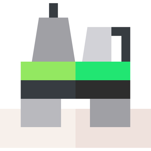 plataforma petrolera Basic Straight Flat icono