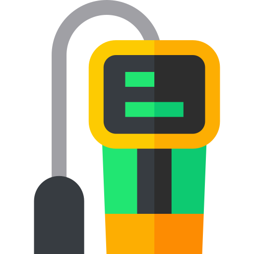 Gas detector Basic Straight Flat icon